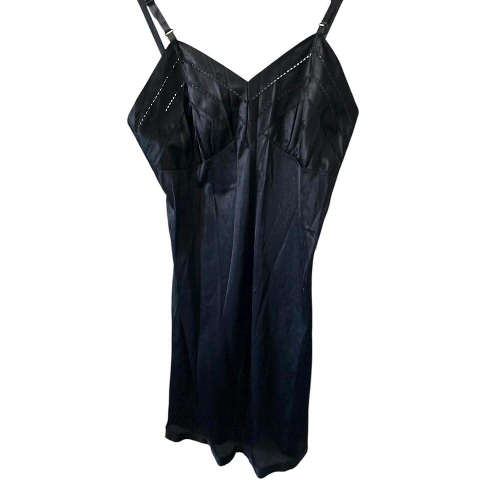 Vintage Queentex Black Slip | Size 34 | Adjustable Straps | Style 9365-2 - Picture 4 of 9